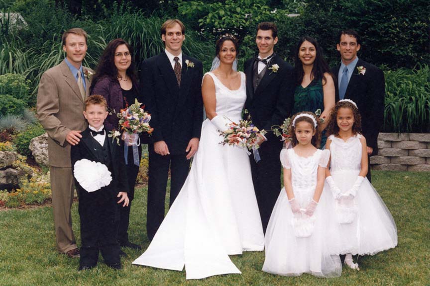 Lissette and Eric and their families